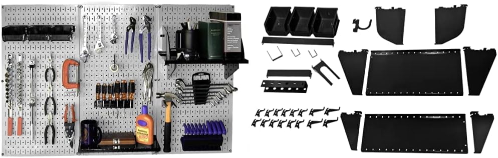 Wall Control Metal Pegboard and Accessory Kit