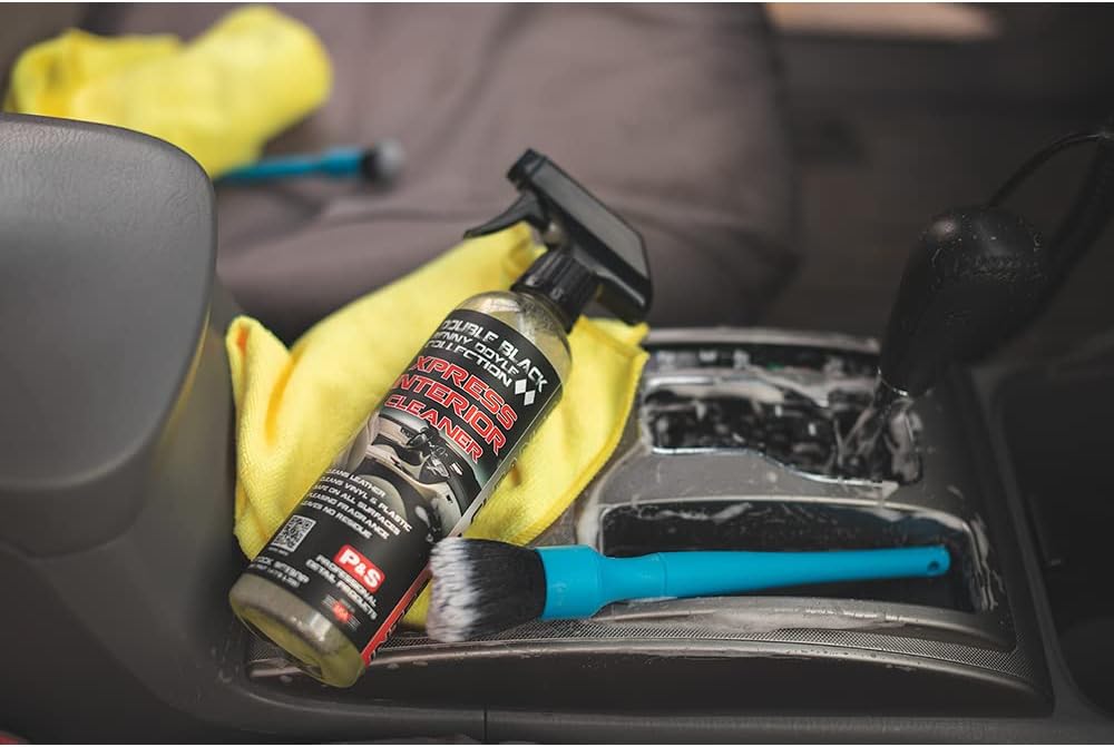 P & S PROFESSIONAL DETAIL PRODUCTS - Xpress Interior Cleaner, All-In-One Solution Safely Removes Traffic Marks, Dirt, Grease, Oil; Works on Leather, Vinyl, Plastic; Fresh Scent - 5 Gallon