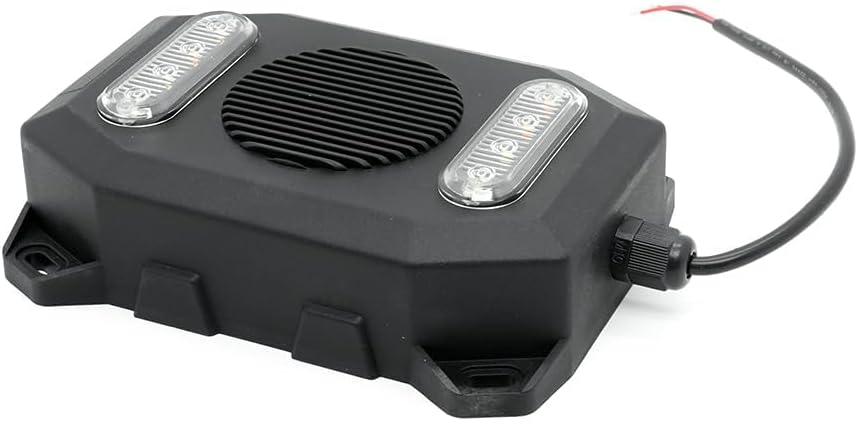 102dB Reversing Backup Alarm & Light Warning System – 12-24V Beep Sound Safety Alert for Vehicles (2PCS)