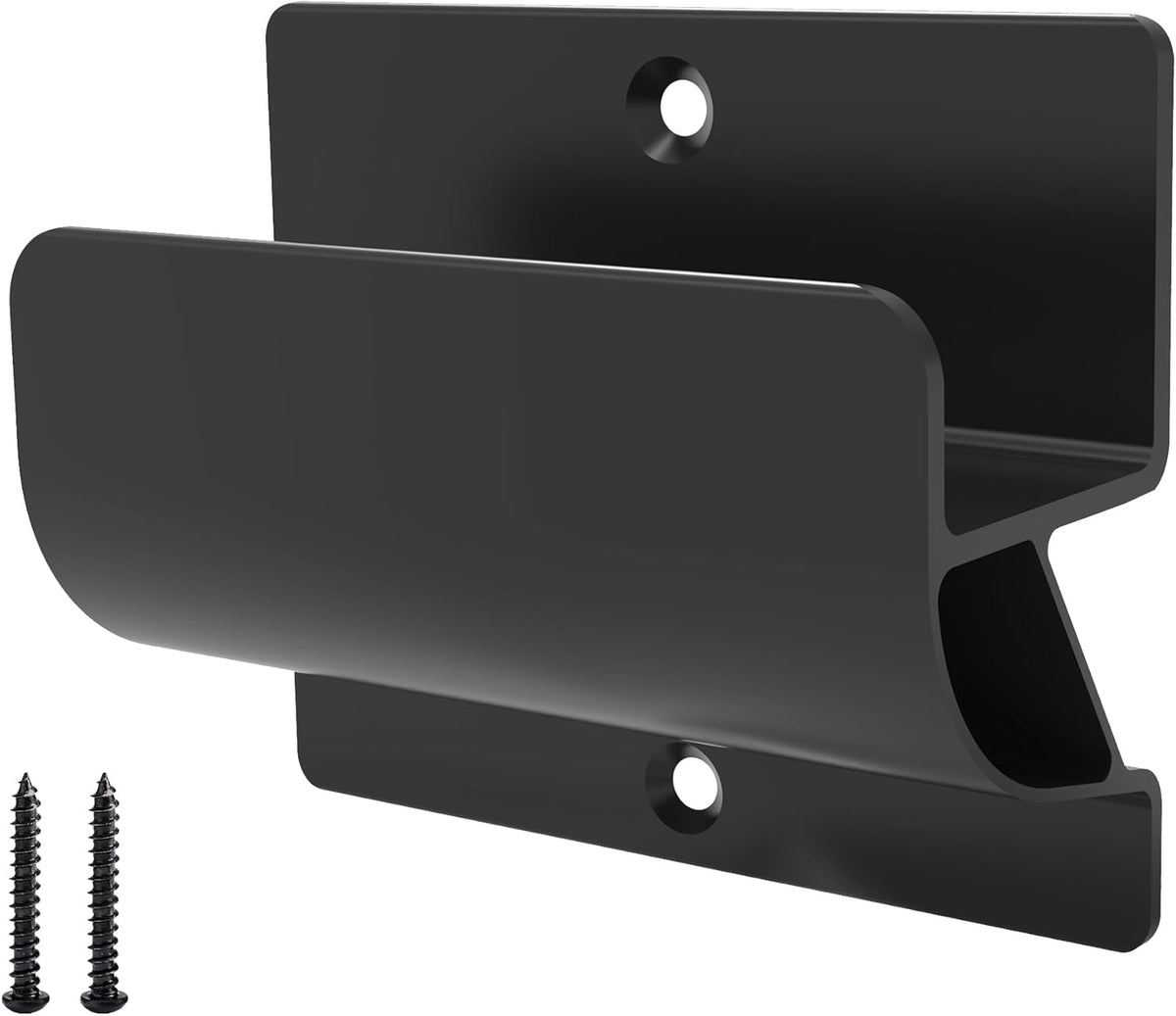Ladder Hooks for Garage Organization, Wall Mount Storage Rack, Heavy Duty Hangers for Wheelbarrow, Black with Screws