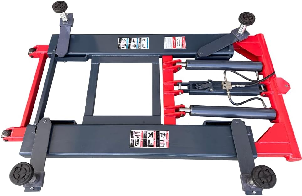 Portable Mid Rise Scissor Lift 6000LBS Lifting Capacity AK-X66 MAX. Lifting Height 48" Scissor Car Lift Scissor Jack for Home Garage and Shop
