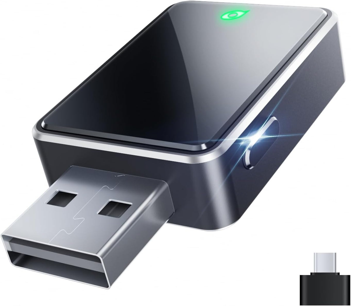 Wireless CarPlay Adapter, One Click Multi Device Switching Seamless Connection, Convert Wired to Wireless carplay, Compatible with iOS 10+, Android 11+, 2018 and Later Models