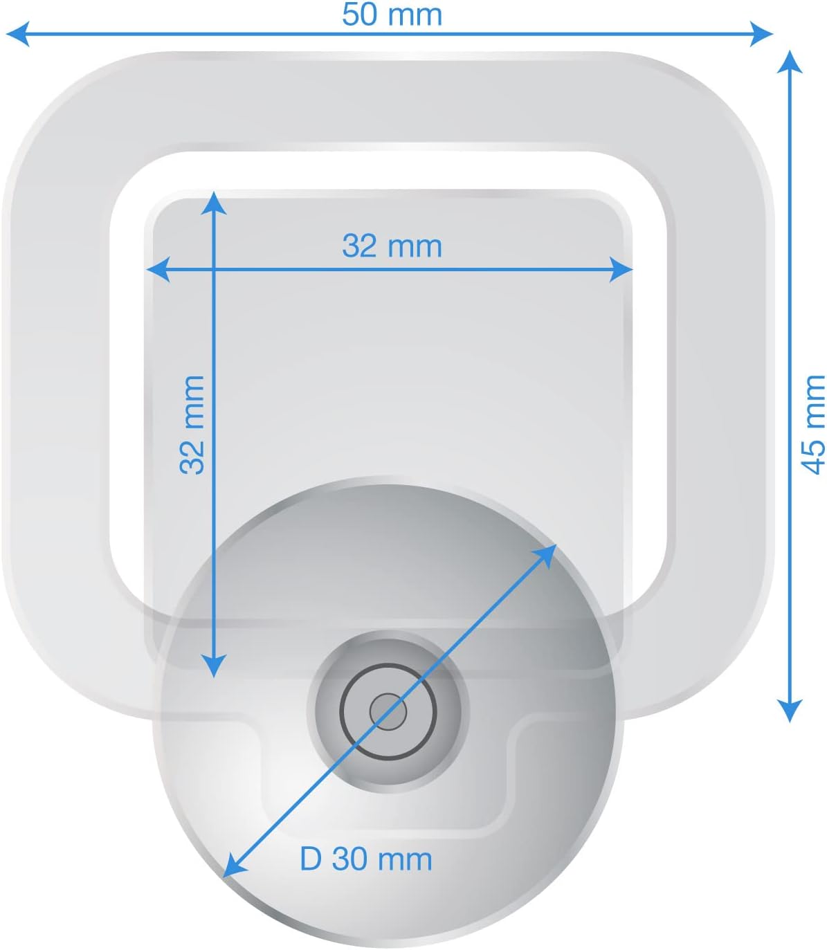 2X Parking Permit, Ticket and Note Holder for Car Windscreen, Clips with Removable Suction Cup, Avoid Parking fine, Set of 2 (Made in Germany) Transparent