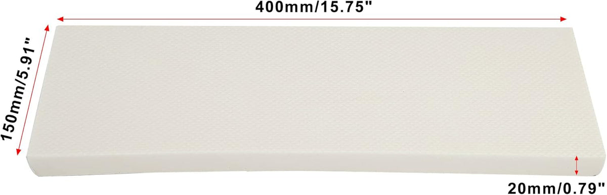 X AUTOHAUX 400x150x20mm 4pcs Car Garage Wall Guard Door Bumper Protector Anti Collision Water Resistance White