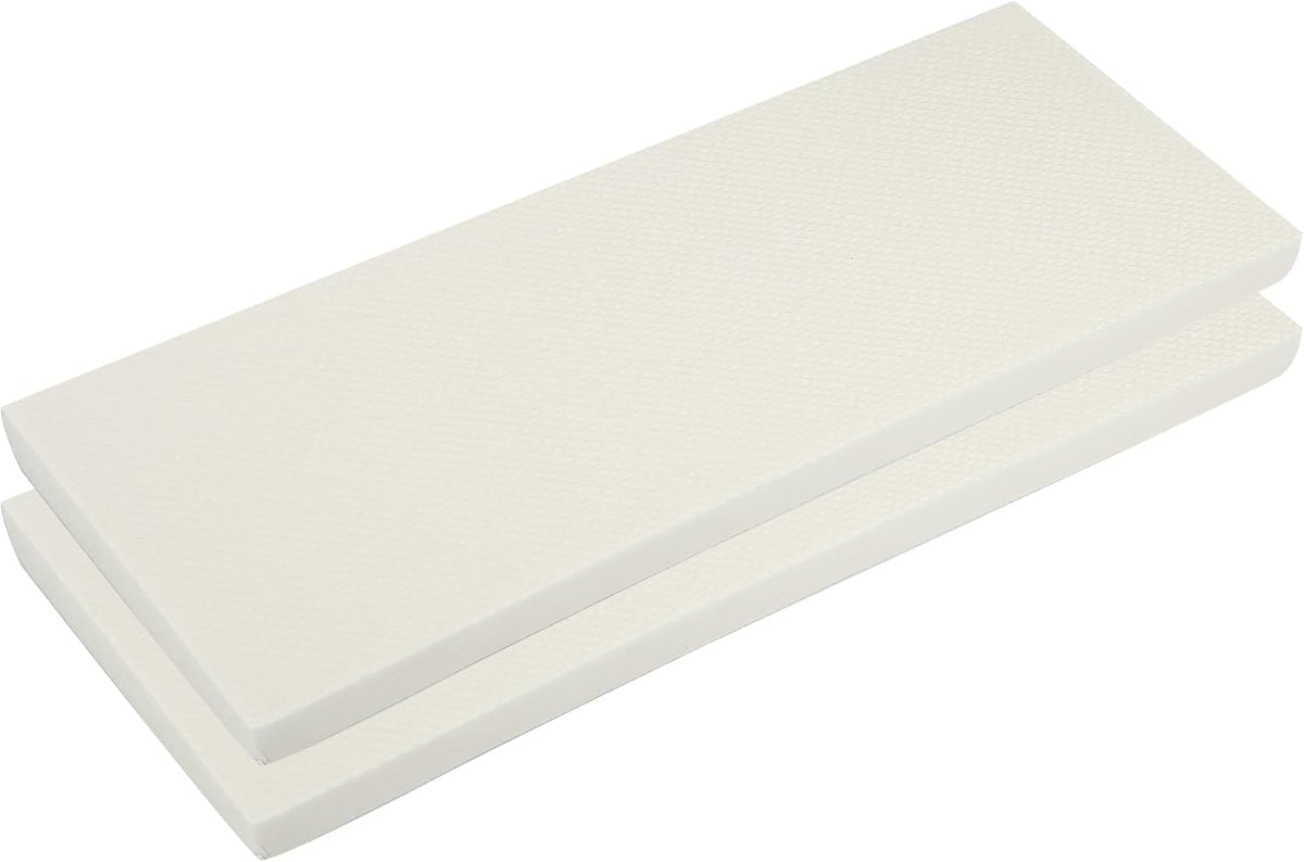 X AUTOHAUX 400x150x20mm 2pcs Car Garage Wall Guard Door Bumper Protector Anti Collision Water Resistance EVA White