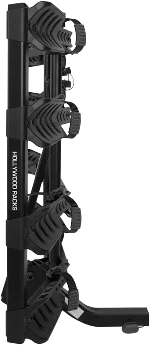 Hollywood Racks Destination 4 Hitch Bike Rack, Lightweight, Black - Platform Style Bike Rack for Car Carries up to 4 Bikes for Safe, Secure Transport - Fits Most Bike Styles, Sizes and Models