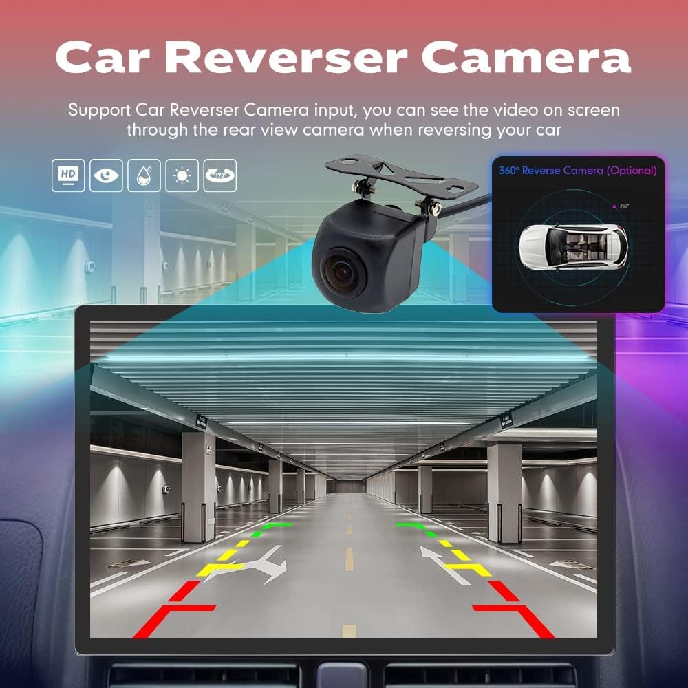 Kunfine Car CarPlay Android Auto Navigation Stereo GPS Radio Reverse Camera Display 13.1" QLED Touchscreen Headunit Tablet Pad Media Player For Peugeot 301 13-22, if Applicable Octa Core 2G+32G Silver