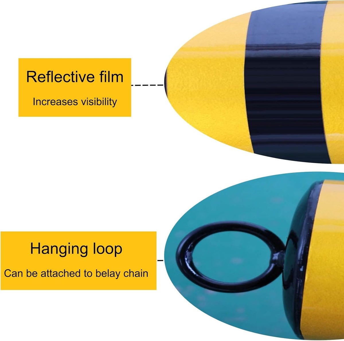 Safety Bollard, Driveway Barrier, Parking Stopper for Garage, Steel Car Parking Protection Posts, Caution Cones, Perfect for Traffic-Sensitive Area(Yellow A(4PCS))