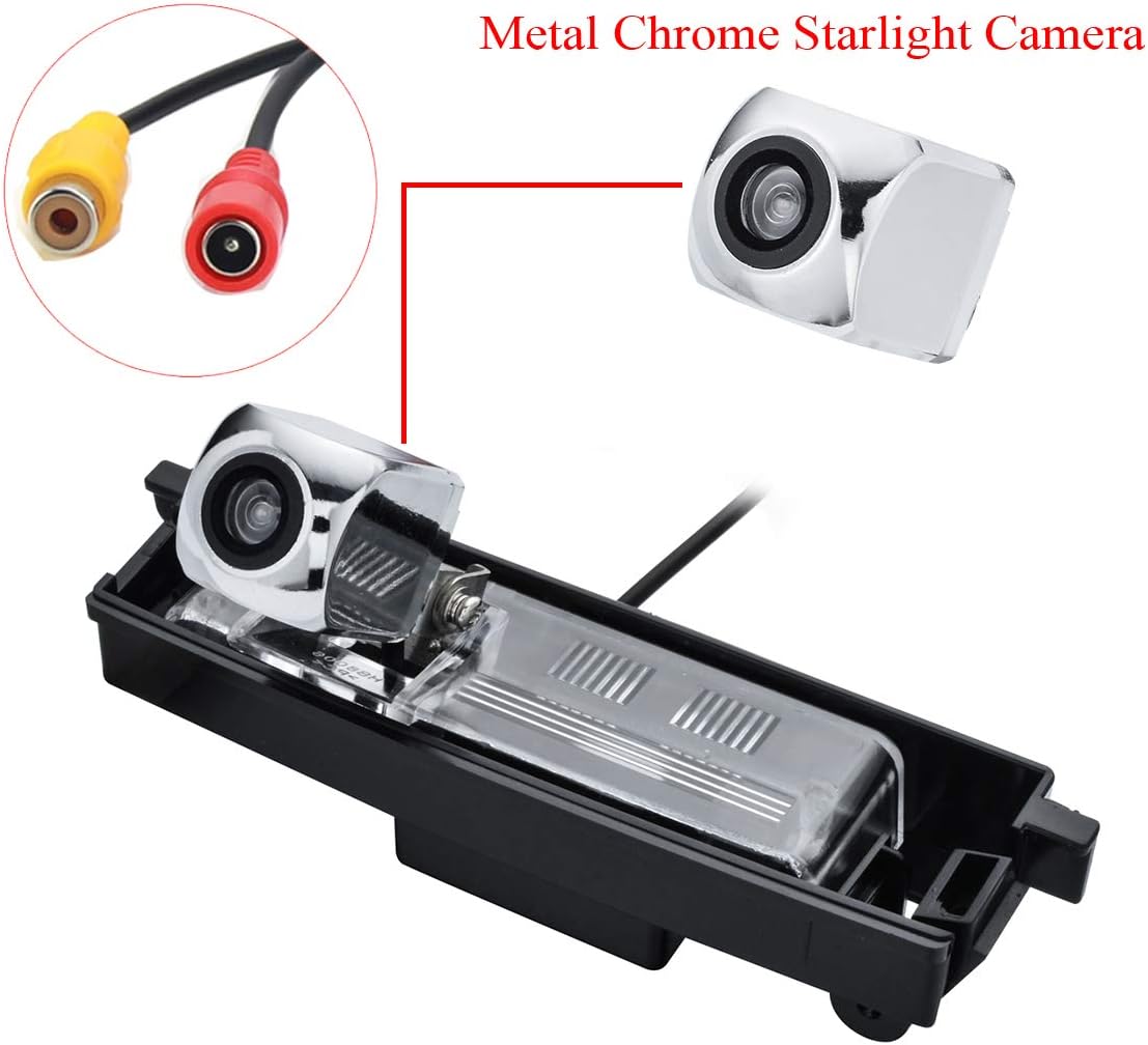 Chrome Starlight Car Rear View Camera for Toyota RAV4 RAV-4 RAV 4/ Toyota Vanguard 2006~2012&Vehicle Camera Waterproof and Shockproof Reversing Backup Camera (Chrome Starlight Adjustable Angle)