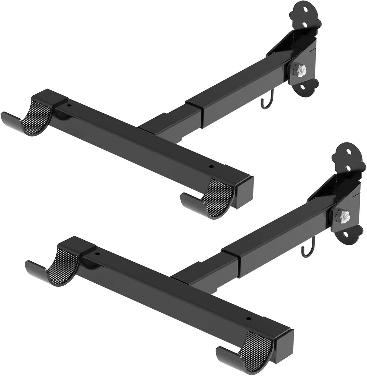 Bike Wall Mount,Horizontal Bicycle Indoor Storage Rack Foldable and Extendable Garage Bike Hanger for Road,Mountain and Hybrid Bikes