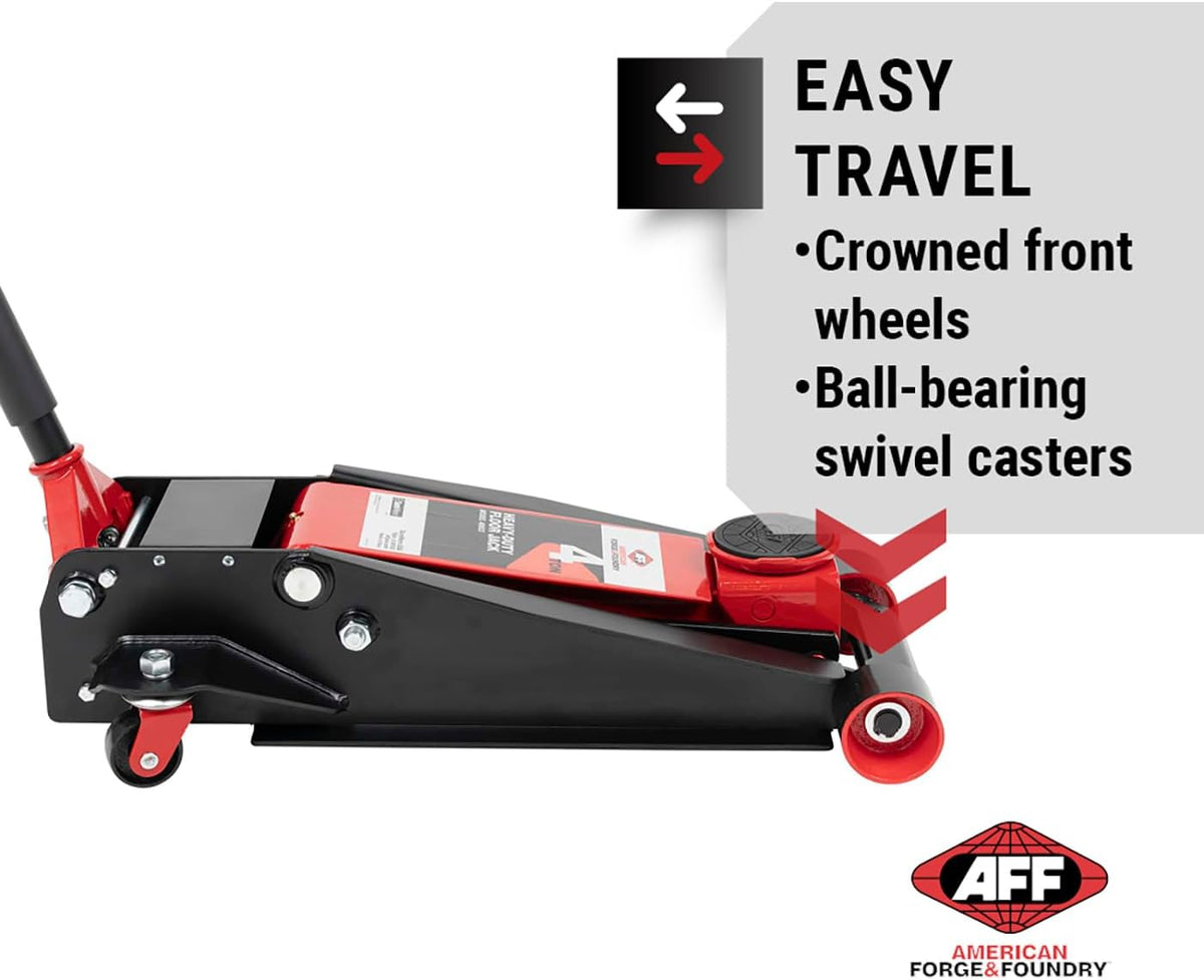 AFF 4 Ton Car Jack - Hydraulic Floor Jack with Lightning Lift - Heavy Duty