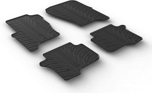 Gledring USA Custom Fit All-Weather Rubber Floor mats Compatible with Land Rover LR4 2009-2016, No Trimming Required, Tailored Custom Fit, Protects from Rain, Mud and Snow