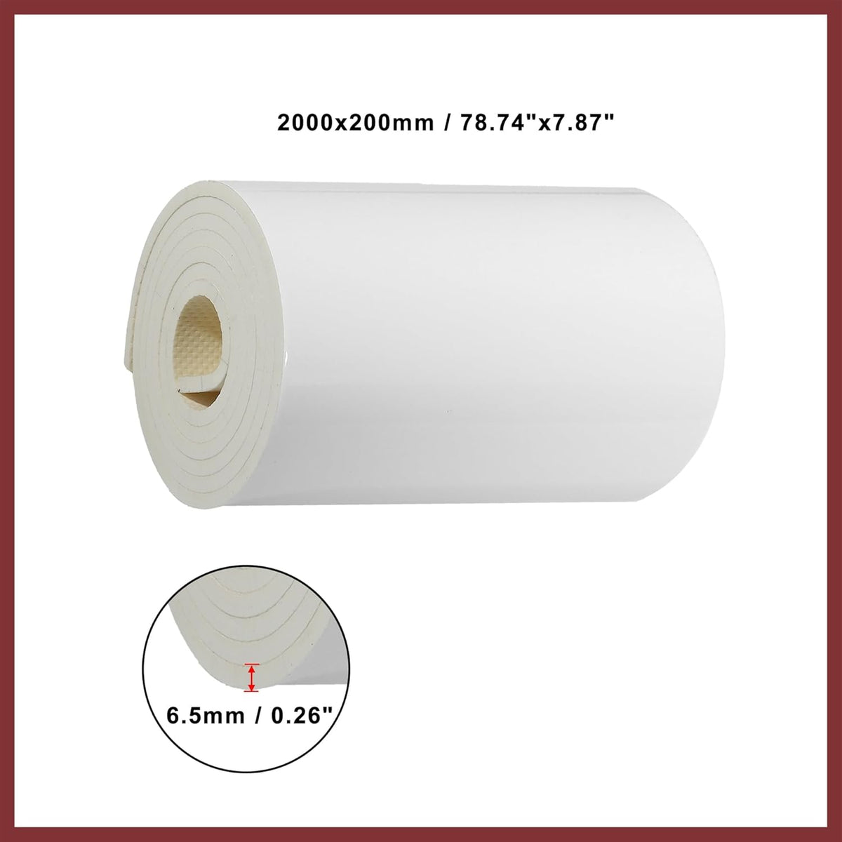 2000x200x6.5mm Car Garage Wall Guard Door Bumper Universal Protector Anti Collision Waterproof White Replace Parts