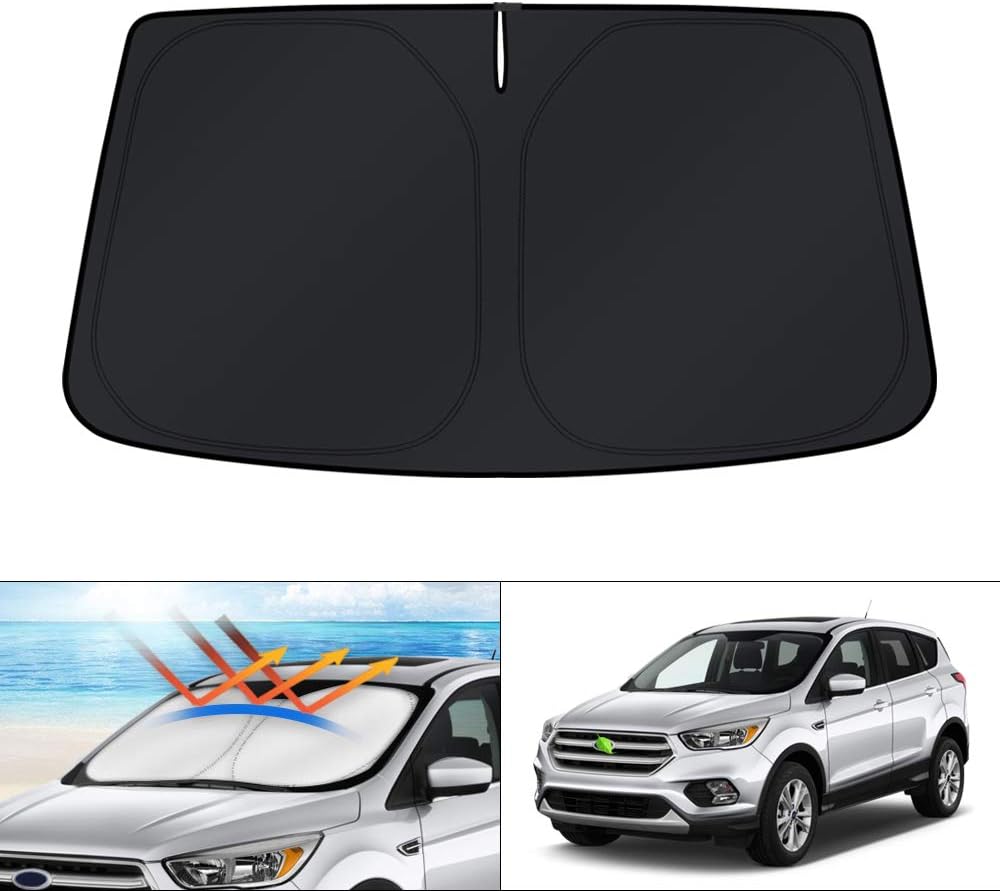 KUST Windshield Sun Shade for 2013 2014 2015 2016 2017 2018 2019 Ford Escape Sunshade Foldable Window Sun Visor Protector Blocks UV Rays Keep Your Car Cooler