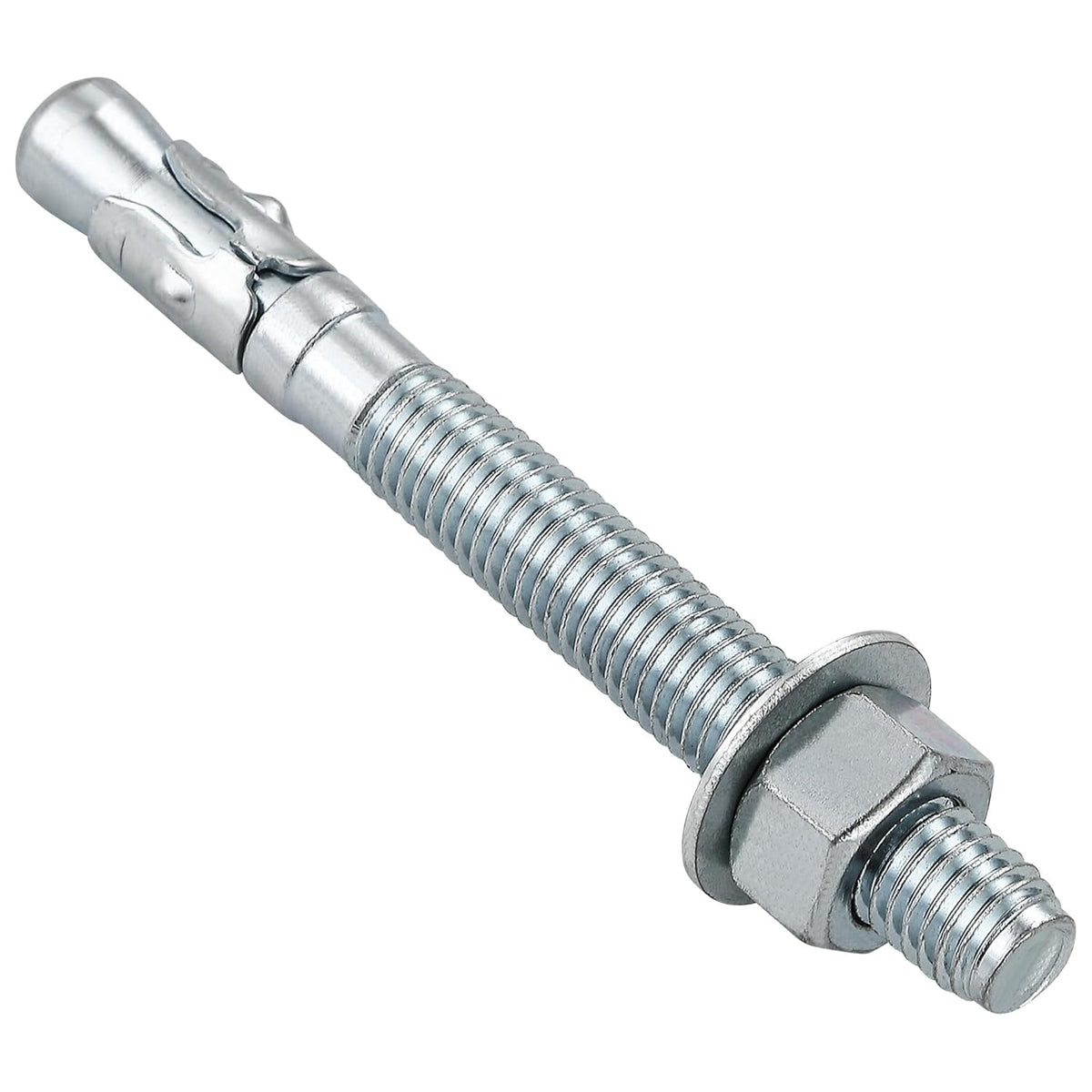 3/8x4" 30Pcs Inch Standard Fasteners for Heavy-Duty Zinc Wedge Anchors for Cement and Concrete