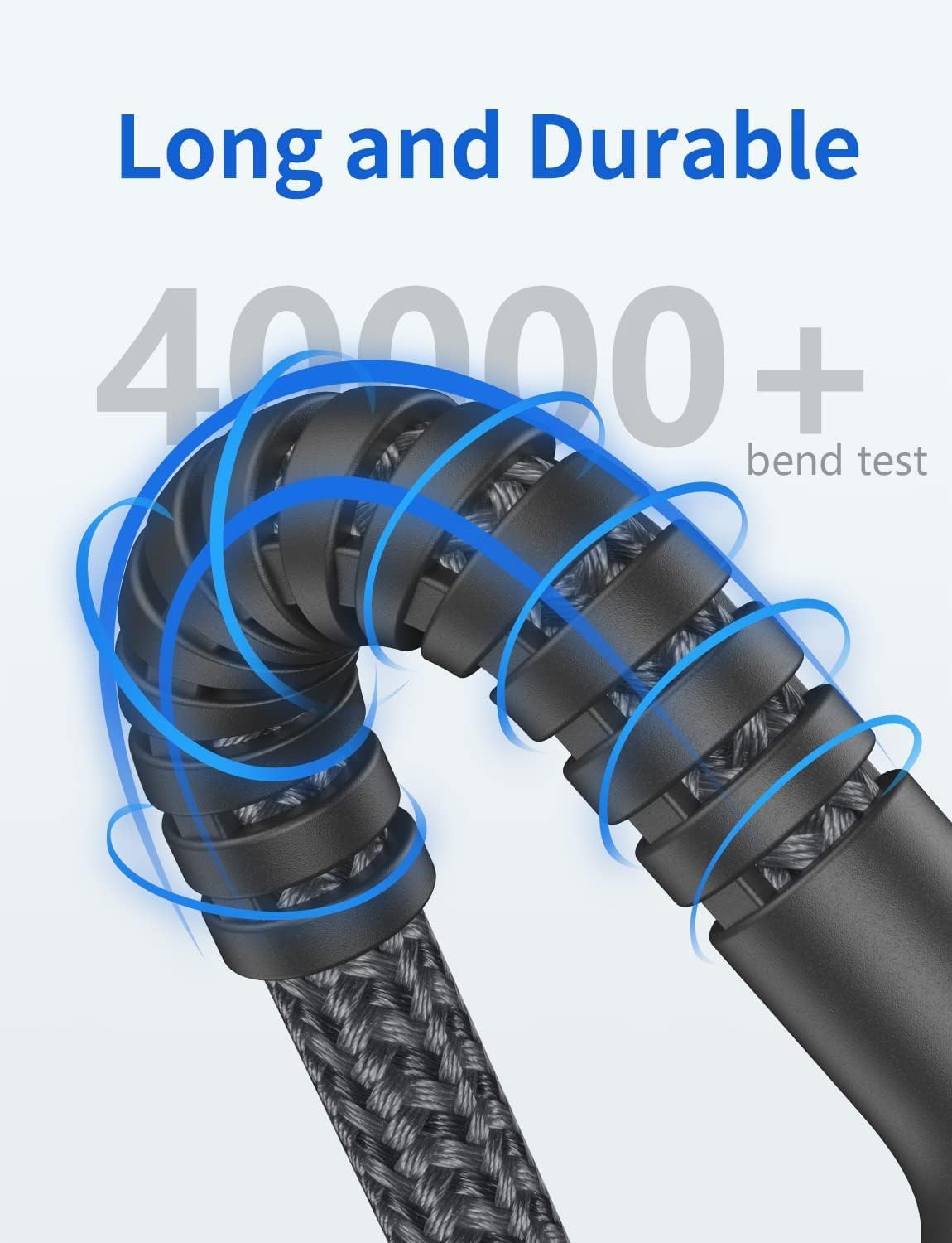 USB C Cable 10FT, 2Pack Long USB A to USB C Charger Cable, Type C Cable 3A Fast Charging Upgraded Extra Durable Braided USBC Cord Compatible with iPhone 16 15 Pro Max/Samsung Galaxy S23/LG and More