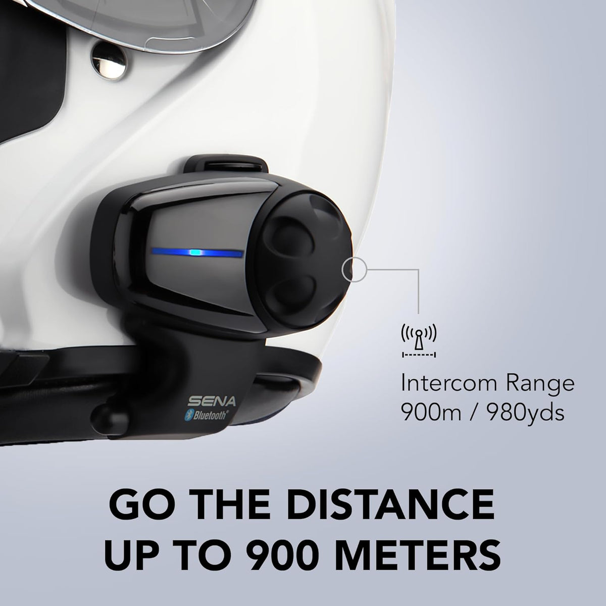 Sena SMH10-10 Motorcycle Bluetooth Headset/Intercom Communication System (Single)