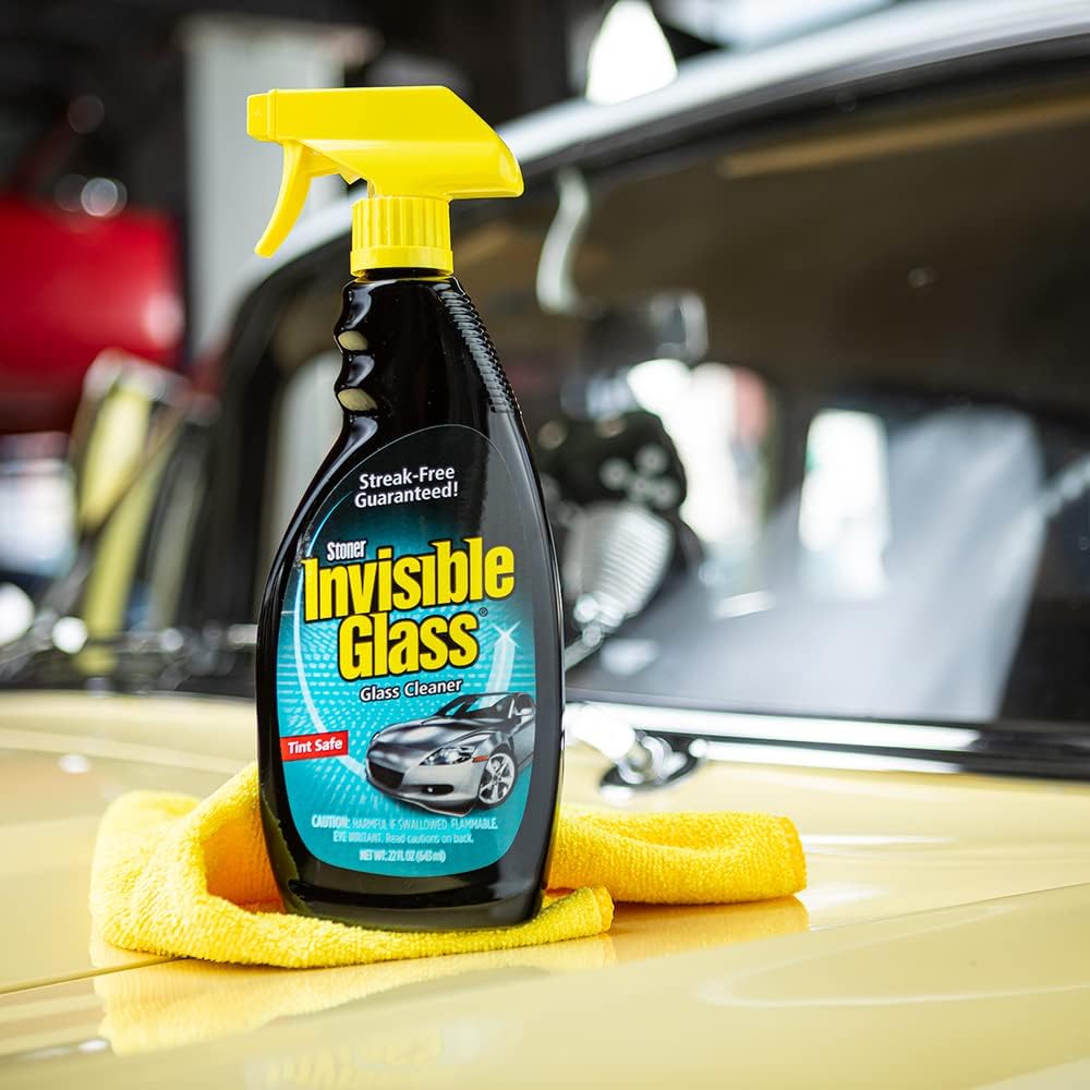 Invisible Glass 99016 5-Piece Windshield Glass Treatment Kit Includes Anti-Fog for Interior, Rain Repellent for Exterior, Premium Spray Glass Cleaner, and (2) Microfiber Cleaning Cloths