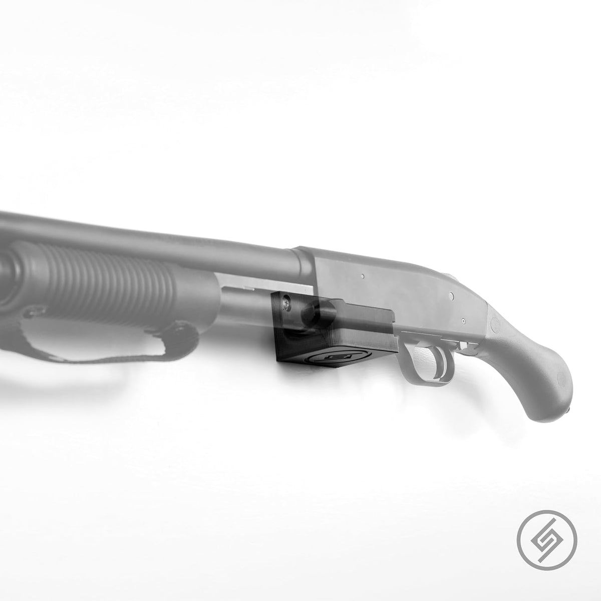 Spartan Mount Compatible with Mossberg 88, 500, 590 Shotgun Display Storage Organization System | Unique Low Profile Design | Gun Safe Wall Room Mounting Solution (410-Gauge, Barrel Points Left)