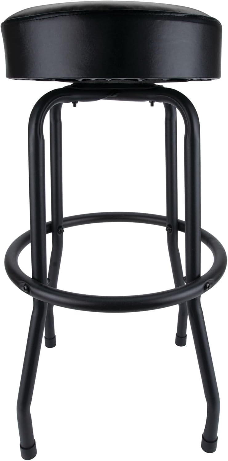 Performance Tool W85010 Swivel Seat Bar Stool for Mechanic Garages and Workshops, Black, 0.6x9.8x5.8-Inches