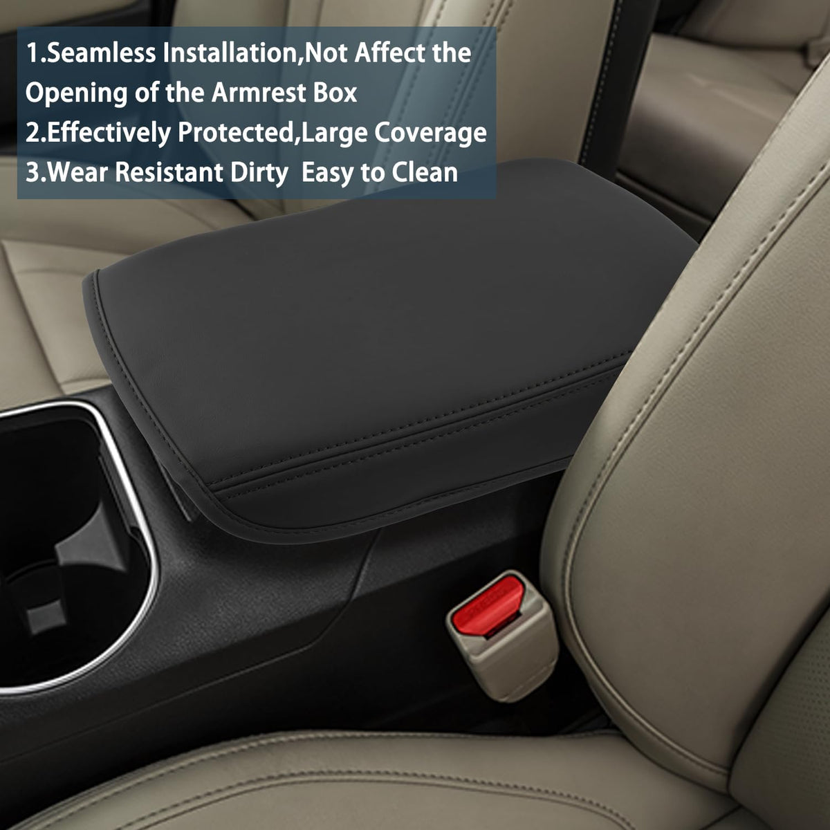 Ruiya 2025 Legacy Armrest Cover for Subaru Legacy Accessories Center Console Armrest Lid Cover Compatible with 2021 2022 2023 2024 2025 Subaru Legacy Premium/Sport/Limited/Limited XT/Touring XT