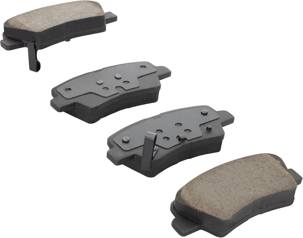 Premium Ceramic Rear Brake Pads (1001-1812C) Compatible with Hyundai Accent 2022-2018, Elantra 2020-2017, Ioniq 2022-2017, Kia Niro 2022-2017, Rio 2022-2017, Soul 2025-2022 & More