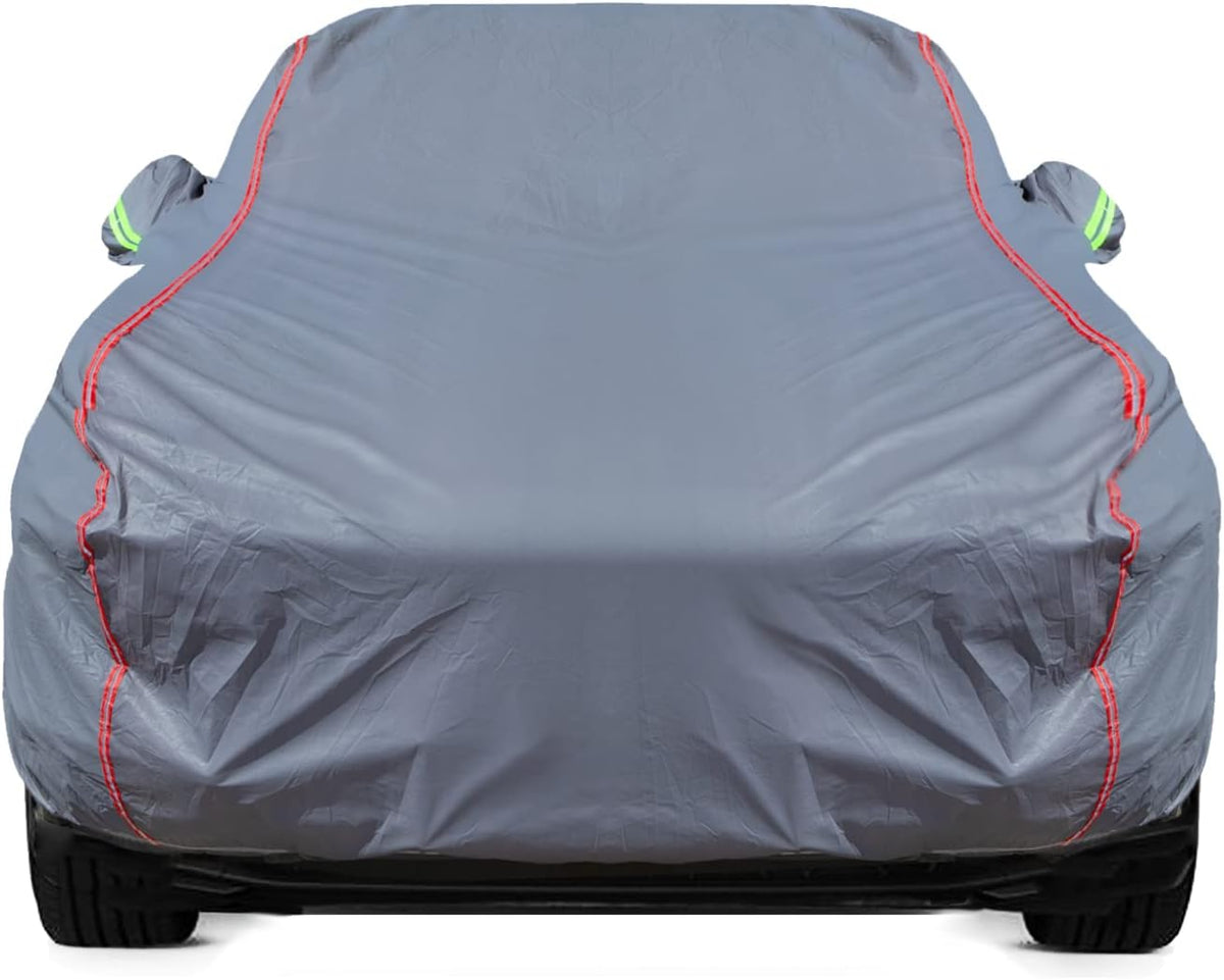 Breathable New Material, Waterproof Car Cover, Locks and Zipper Doors, Sunscreen Waterproof UV Prevention Snowproof Wind and Windproof,Suitable for Indoor Outdoor,for Sedan (178" to 189") C2
