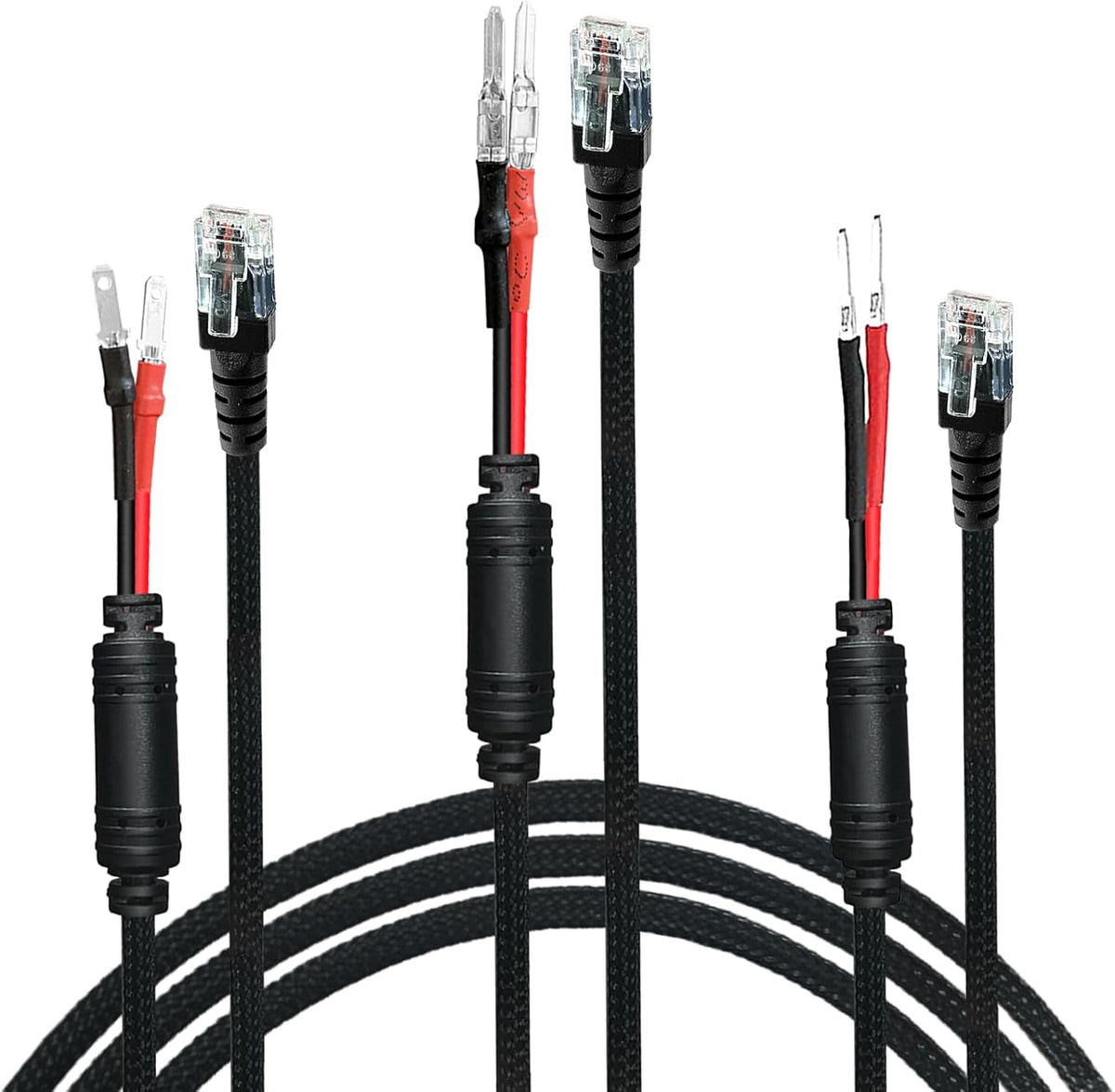 Radar Detector Hardwire Power Cord Mirror Wire Plug Tap,with Inline Fuse Holder,Compatible with Cobra Escort Beltronics Uniden Whistler Valentine One Radar Detector (RJ11-13.6'')