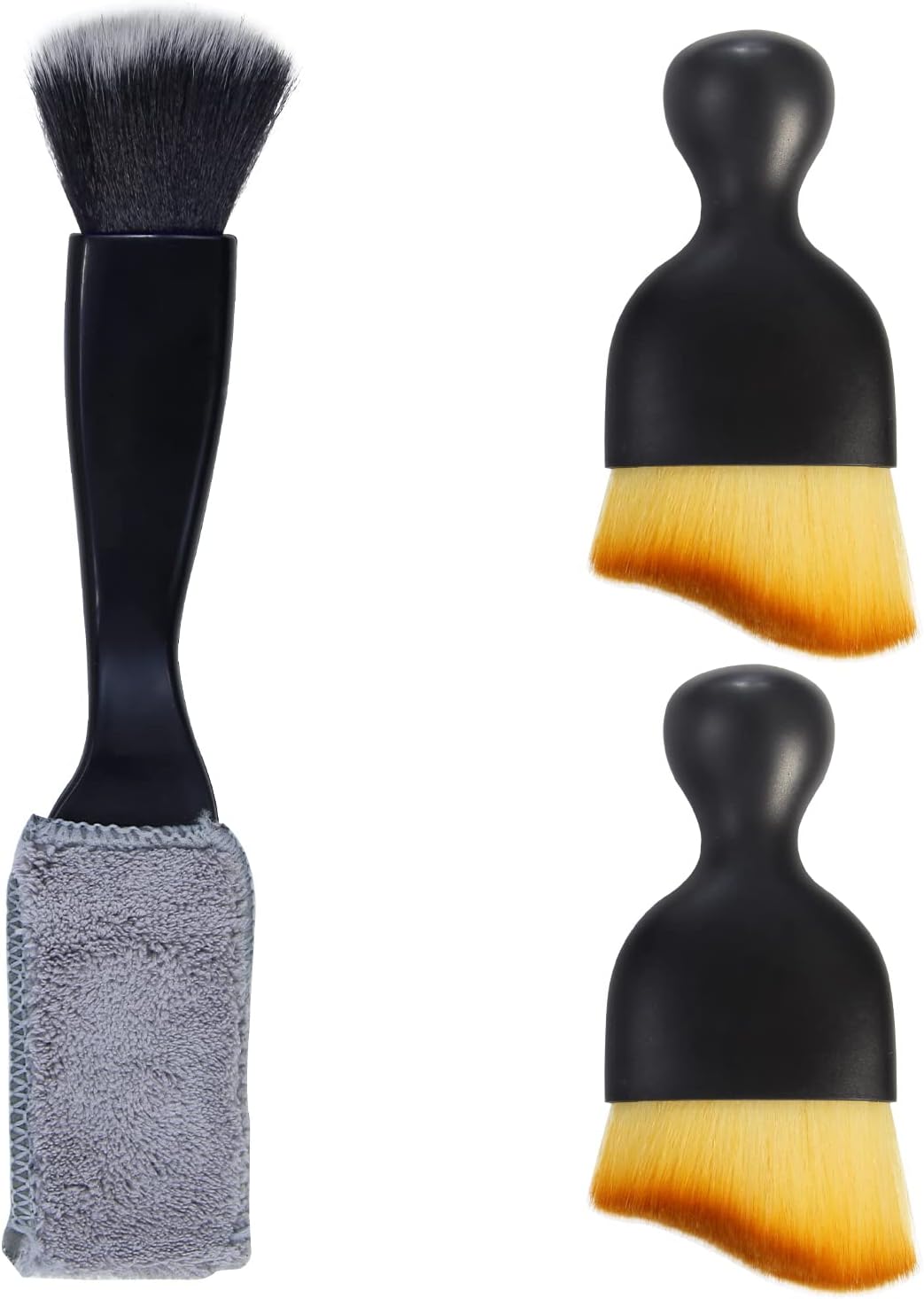 3 PCS Car Interior Detail Dust Brush,Soft Car Interior Detailing Kit Tools,Dash Duster Brush for Auto,Truck,SUV,RV Interior Cleaning