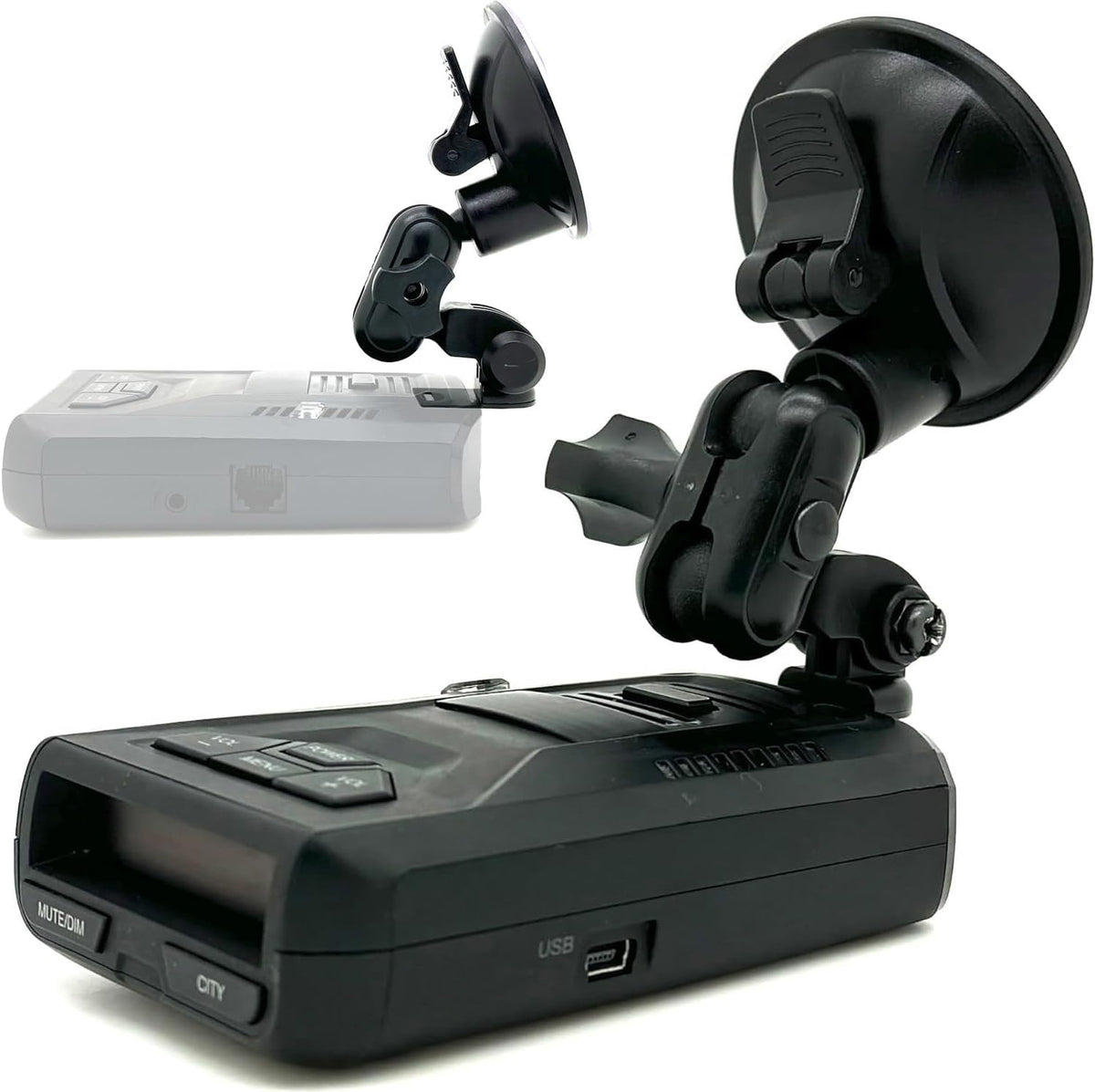 ChargerCity Original Windshield Suction Cup Mount for UNIDEN R1 R2 R3 R4 R7 R8 R8w DFR3 DFR6 DFR7 DFR8 DFR9 Radar Detector