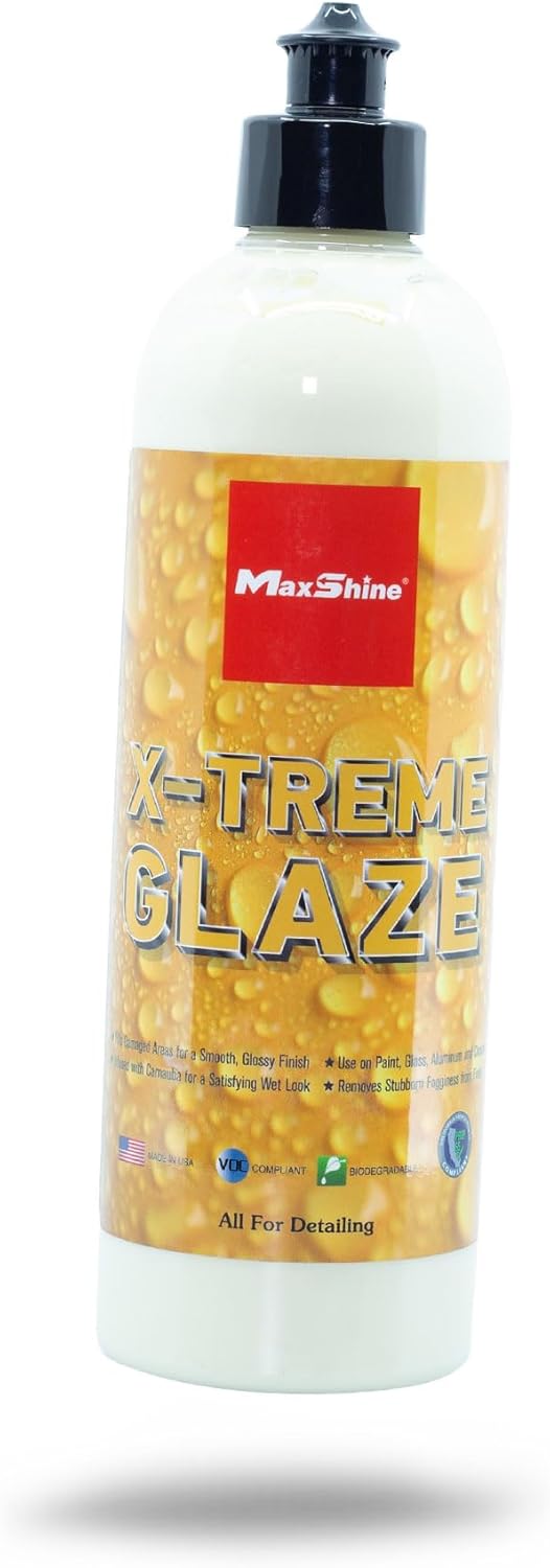 Maxshine 16oz XTreme Glaze – Ceramic and Montan Wax, Durable and Super Glossy Wet Finish Look, Long Lasting Protection