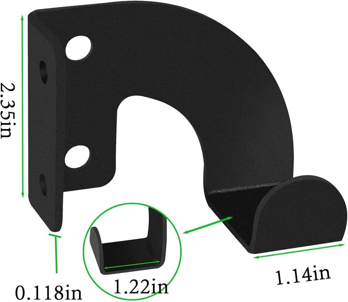 3-Screw Reinforced Weed Eater Hanger, Heavy Duty Steel String Trimmer Rack - Wall Mount Garage Organizer, Garden Tool Holder (5.9x4.9x1.4in) assorted set 2