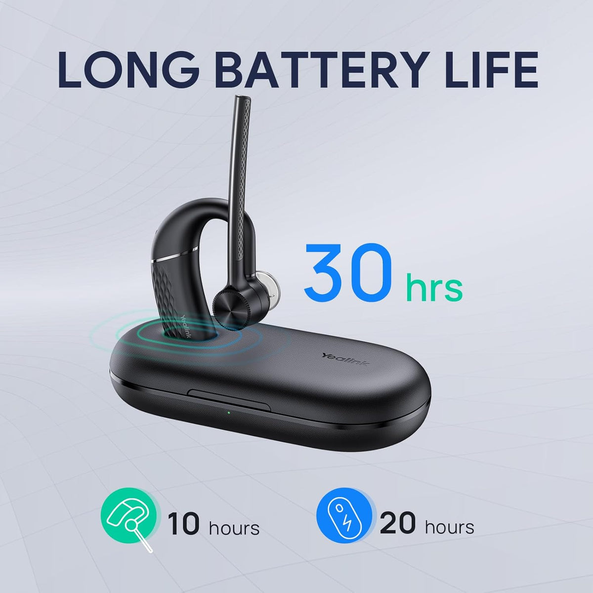 Yealink BH71 Pro Bluetooth Headset with USB Dongle, Teams Certified, 4 Noise Cancelling Microphone, Fit for Computer Laptops, Wireless Earpiece for Business Office Work Calling