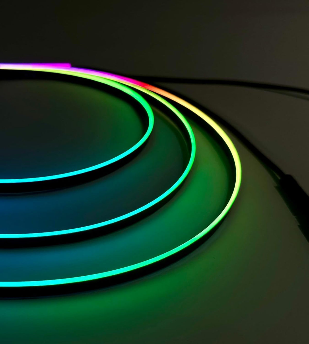 KENANEK Acrylic Interior Car LED Strip, 55.12-inch USB/Type C Interface Colorful car Ambient Lights kit，Supporting Wireless Control Modes，with 16 Million Color Options