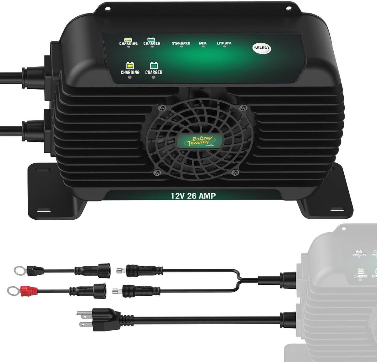 Battery Tender PowerPlus 12V, 26 AMP Battery Charger and Maintainer - IP68 Weather Resistant