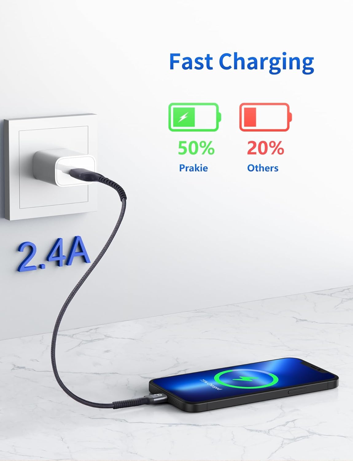 Short iPhone Charger Cable 1FT 2Pack Apple MFi Certified USB Lightning Cable, iPhone Charging Cord Nylon Braided Charger Cable Compatible with iPhone 14 13 12 11 Pro Max XS XR X 8 7 6 Plus 5 iPad