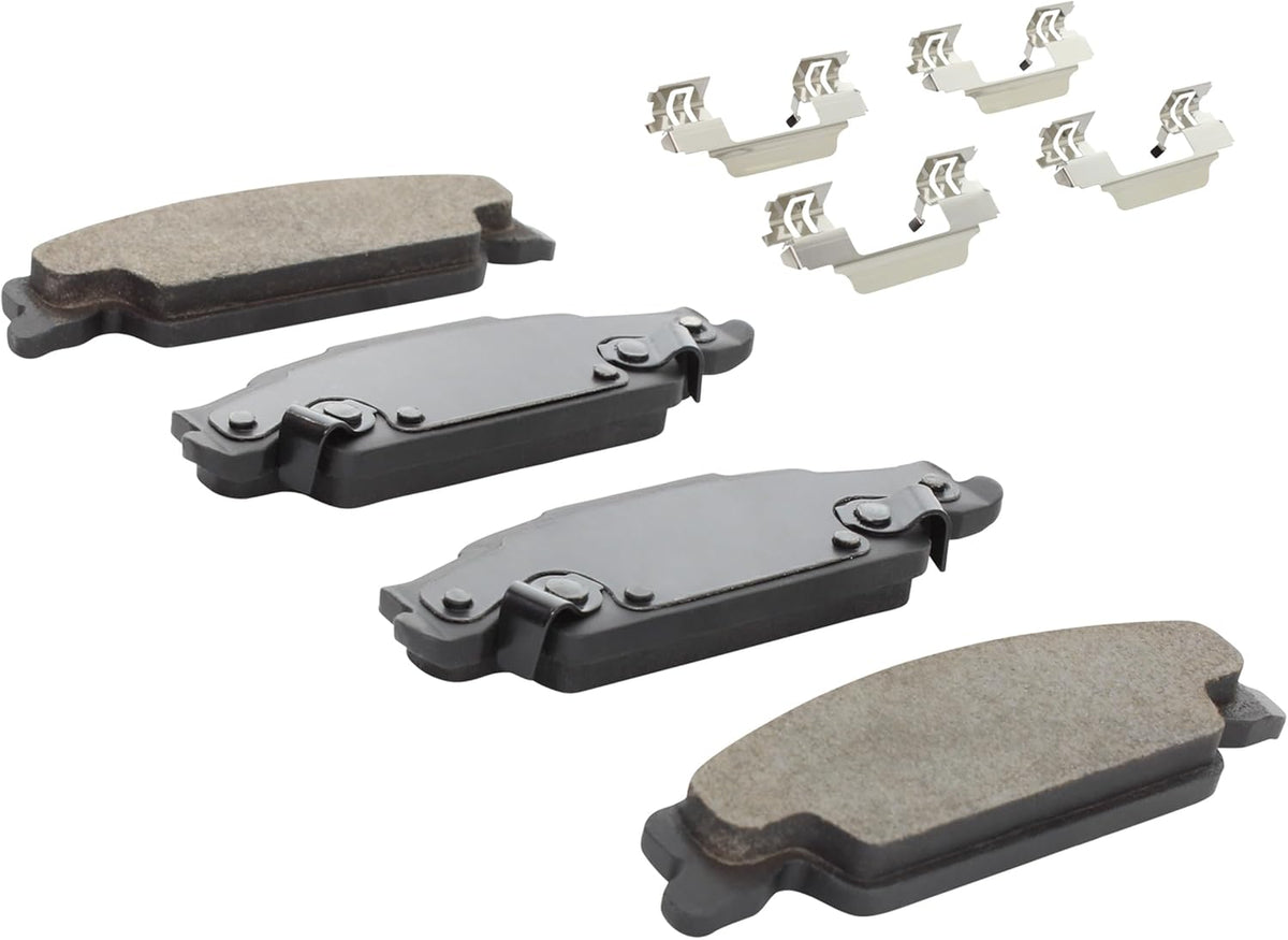 Premium Ceramic Rear Brake Pads (1001-0922C) Compatible with Cadillac CTS 2003-2007, Cadillac STS 2005-2011, Pontiac Grand Prix 2005-2008