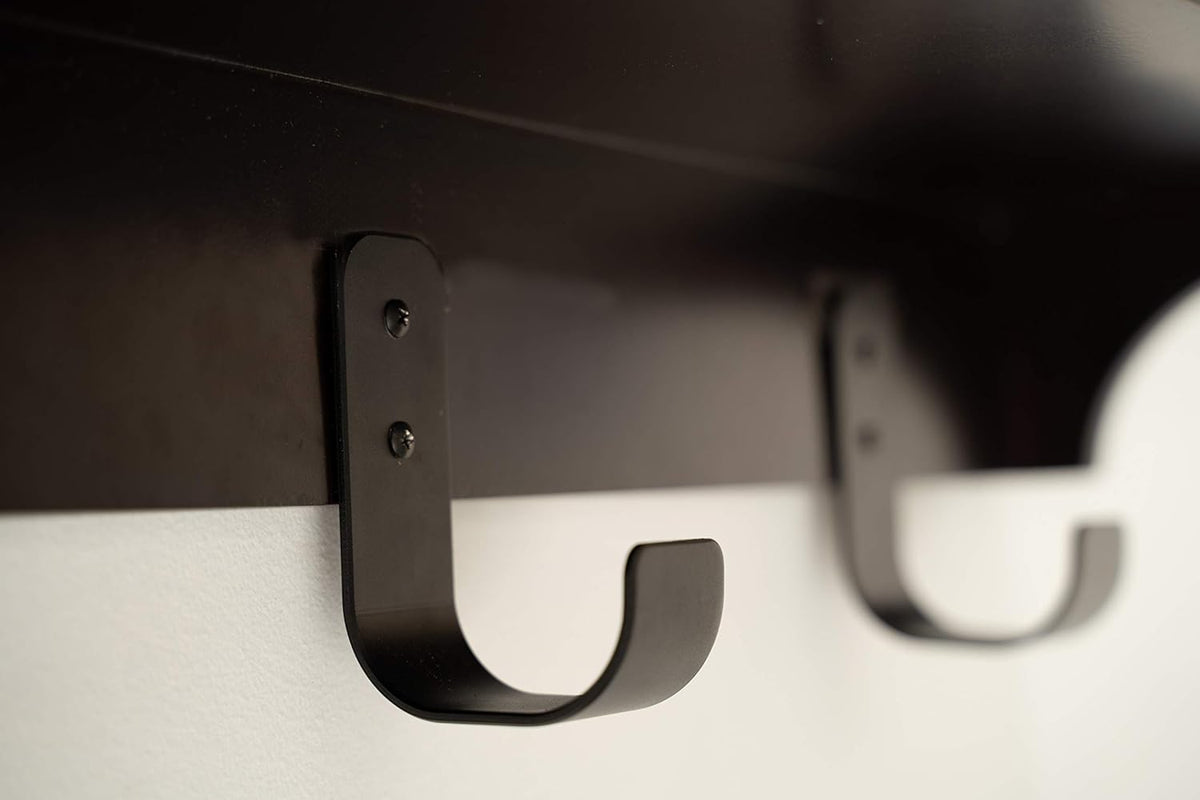 J Hooks - Heavy Duty Garage Hooks - Perfect as Pegboard or Service Van Organizer, Garage Storage Hooks, Wall Mount - Shop, Tool, Bike or Ladder Hooks (6-Pack) No Installation Kit