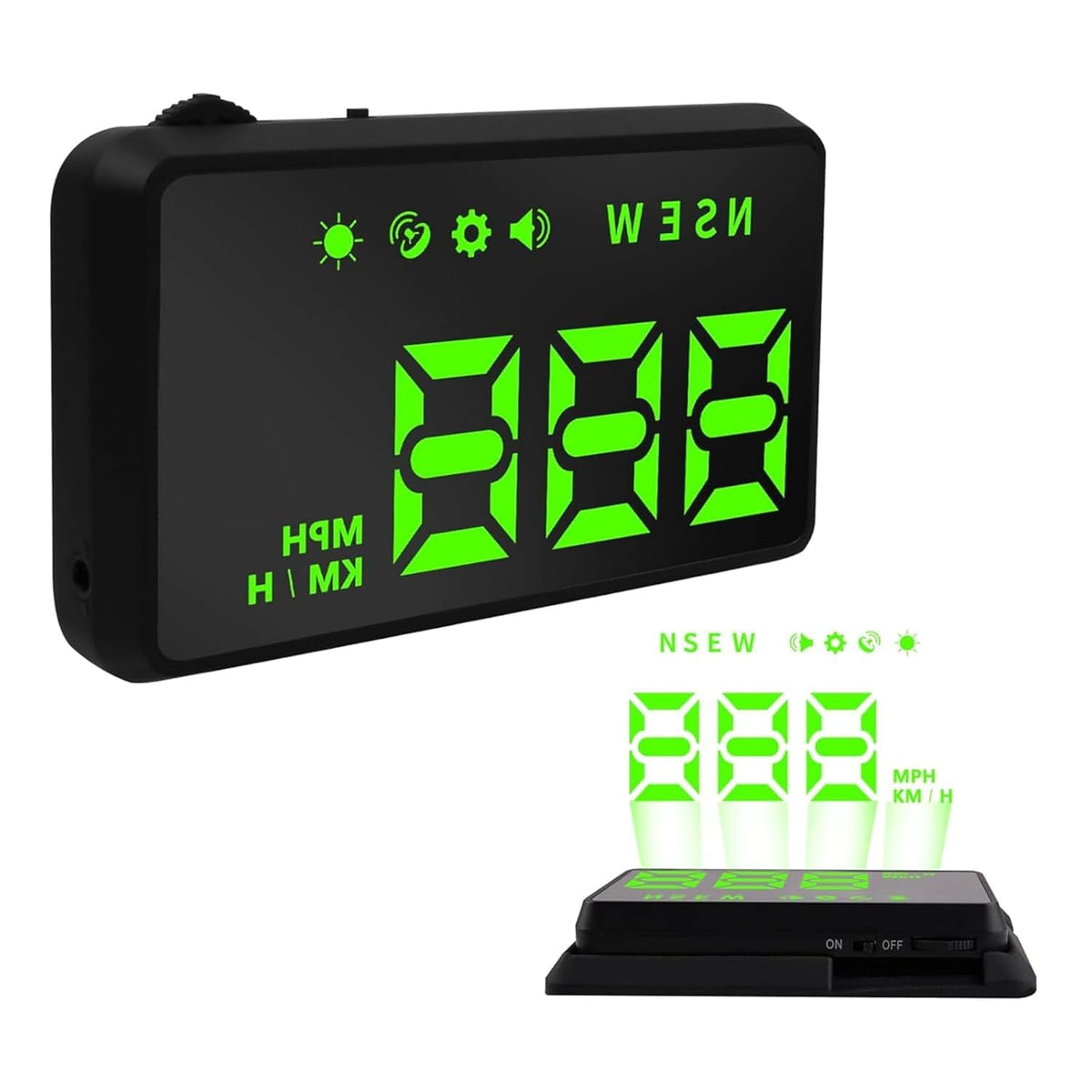 Heads up Display for Cars,Car HUD,Head up Display for Car,Car Speedometer Display,Automatic Brightness Adjustment,Speeding Alert,USB Cable Plug & Play