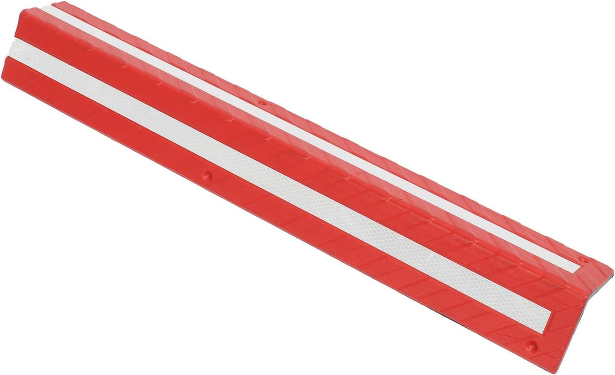 Garage Wall Protector Rubber Wall Corner Guard for Parking Garages, 80cm Long Wall Corner Protector (Red)