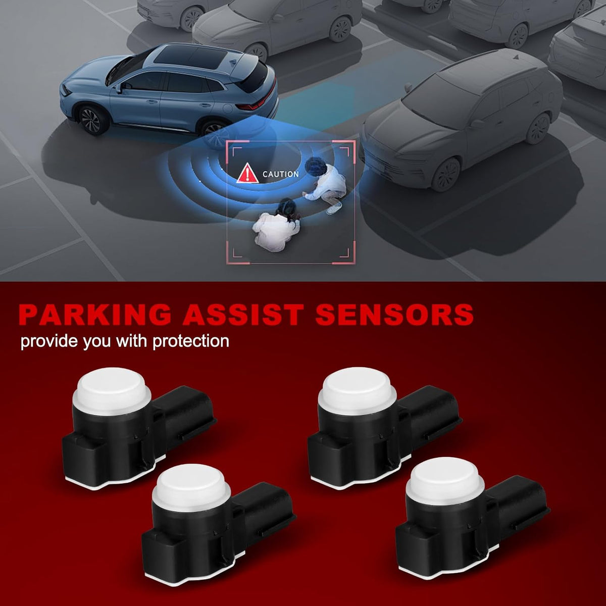 Parking Assist Sensor Compatible with Chevy Camaro Silverado Tahoe Suburban 2014-2018,GMC Sierra Yukon,Cadillac CTS Escalade XT5 CT6 2014-2017,Buick Encore Lacrosse 2017-2018 Parking Sensors