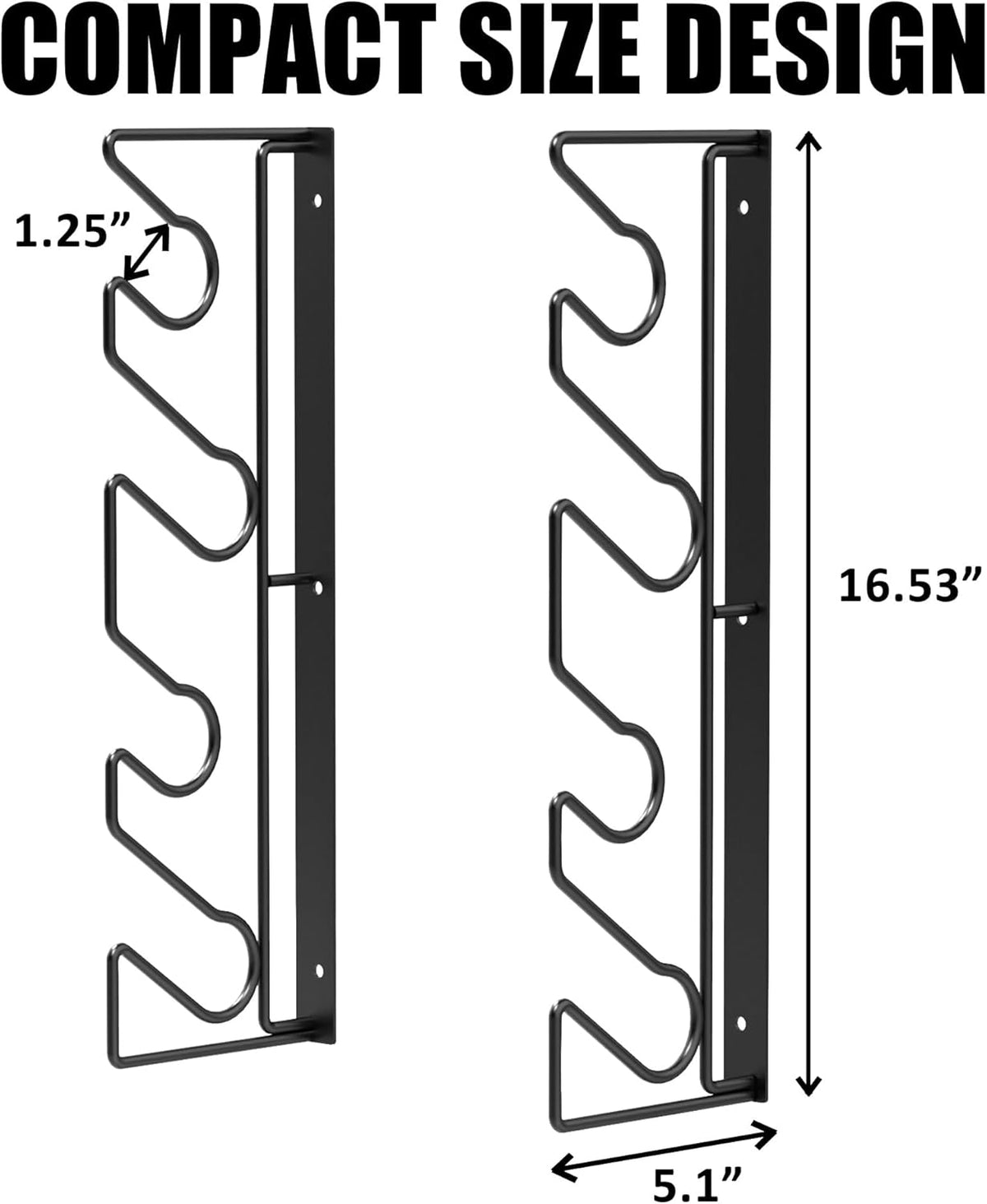 UNITEDPOWER Garden Tool Storage Rack，Wall Mounted Garage Organizer，Tool Utility Holder for Garden Equipment Shovel Rakes Brooms