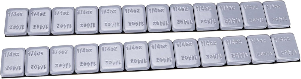 YIZBAP Wheel Weights Gray 1/4oz, 24 oz/Box, 96pcs, with Strong Black Adhesive. 0.25 Ounce Stick on Wheel Weights for Cars, Trucks, SUVs, Motorcycle, and Others