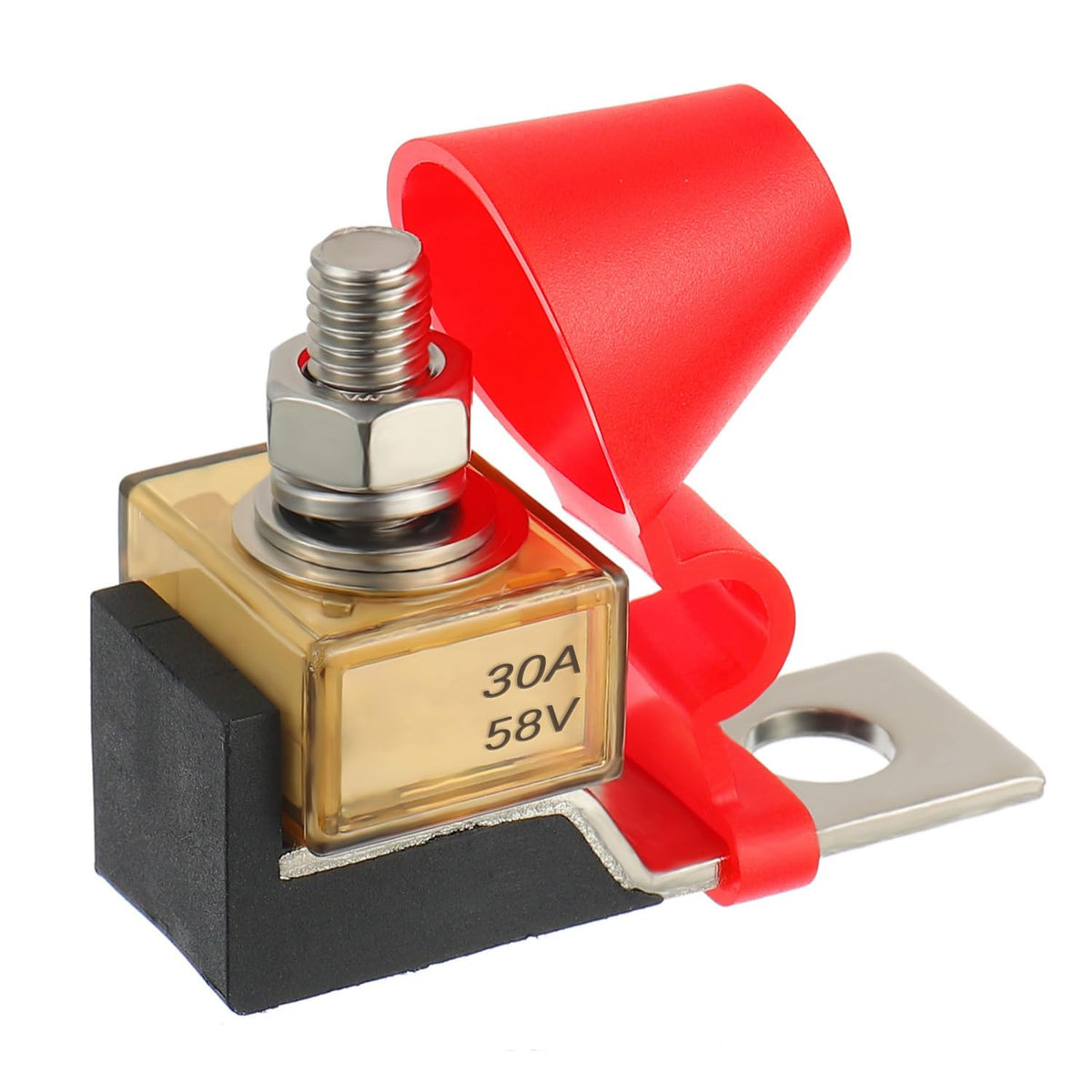 MRBF Terminal Fuse Block 30 AMP Marine Rated Battery Fuse 58V DC Max IP66 Waterproof Fuse Holder 30A