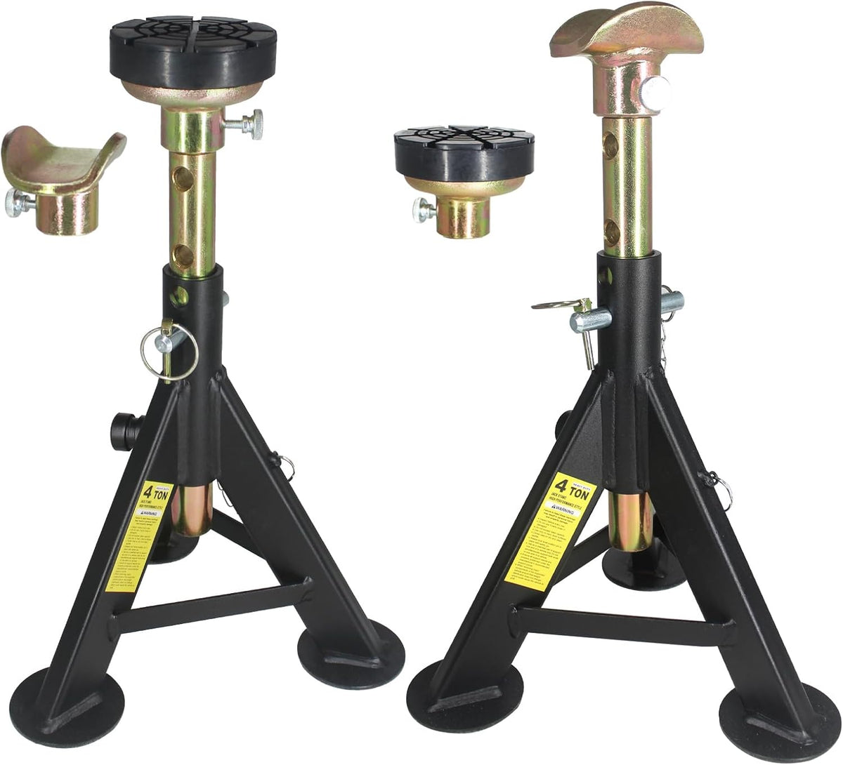 BESTOOL Heavy Duty Jack Stands, Multi-Functional Topped Adapter, Easy Switching -4 Ton, 8,000 lbs Capacity, 2 Pack