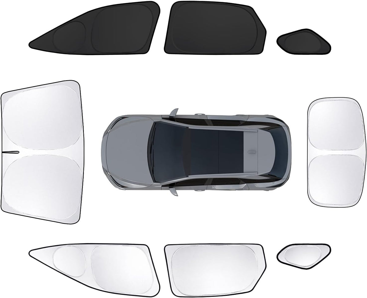 8pcs Car Window Shades for Lexus RX2023-Present Accessories,Windshield Side Rear Full Sunshade,Sun Visor UV Blocking, Privacy Protection and Blackout for Camping Outdoor
