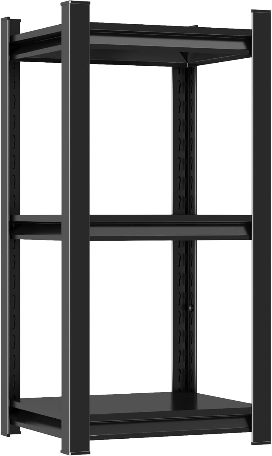 Metal Garage Shelving Unit, Heavy Duty 3-Tier Adjustable Storage Rack, Steel Shelving,Industrial Shelves for Heavy Tools and Equipment (3-Tier 32" H x 16" W x 16" D)