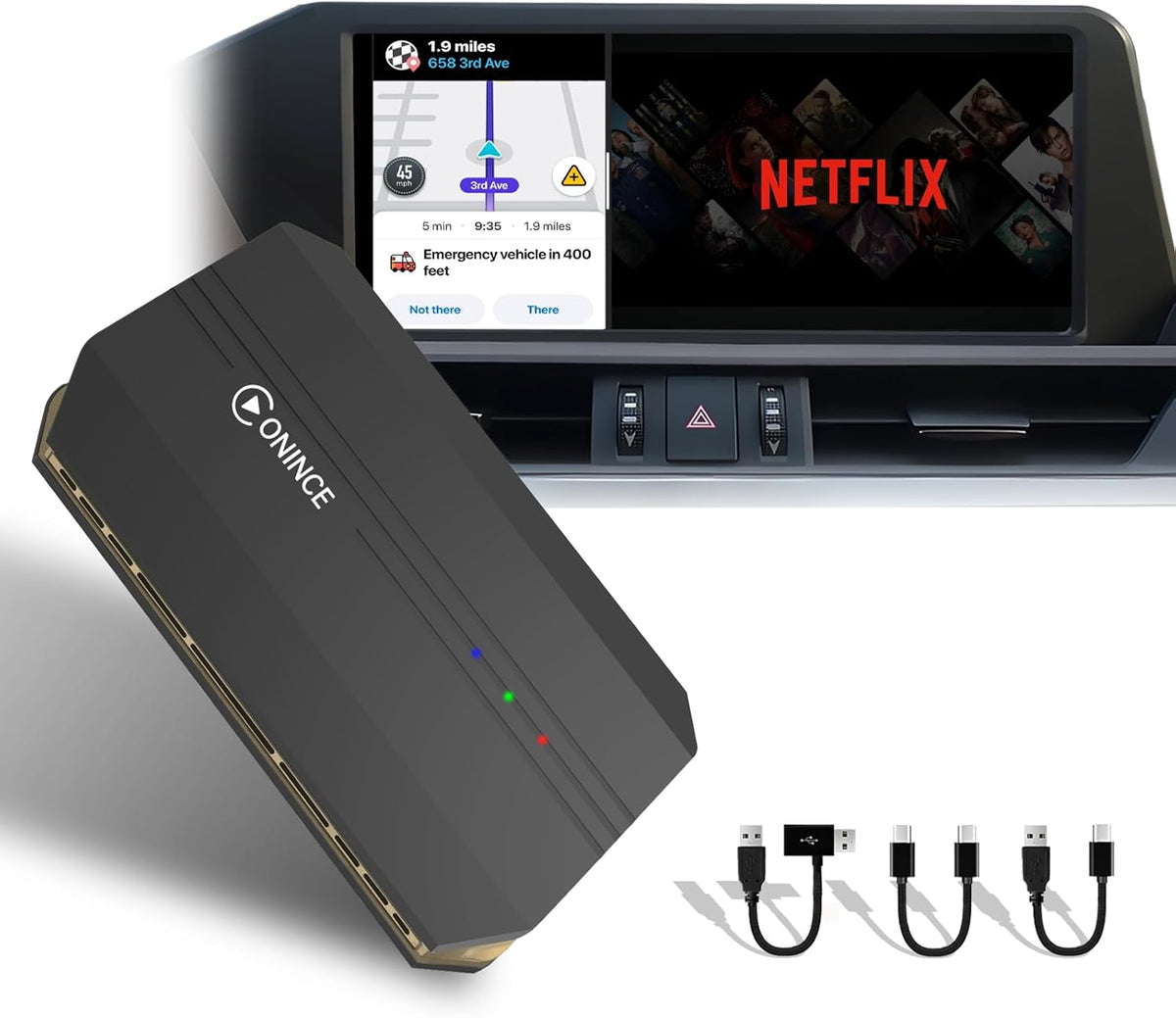 Magic Box 3.0 Pro – Snapdragon 6125 Octa-Core, HDMI & Dual Display | Supports 4G SIM Card | Stream Netflix, Disney+, YouTube, Prime Video | Wireless CarPlay & Android Auto | for Wired CarPlay Cars