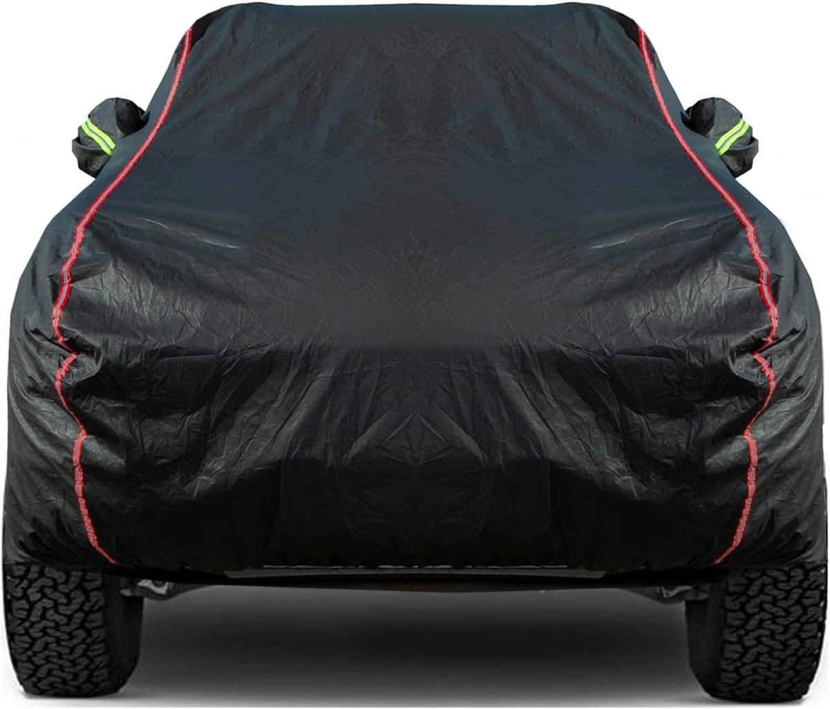 Breathable New Material, Waterproof Car Cover, Locks and Zipper Doors, Sunscreen Waterproof UV Prevention Snowproof Wind and Windproof,Suitable for Indoor Outdoor,for Pickup 230"-260",B9
