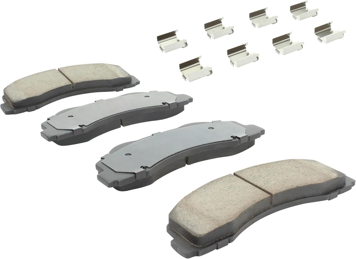 Premium Ceramic Front Brake Pads (1001-1414C) Compatible with Ford Expedition 2010-2017, Ford F-150 2010-2014, Ford Lobo 2010-2010, Lincoln Mark LT 2010-2014, Lincoln Navigator 2010-2014